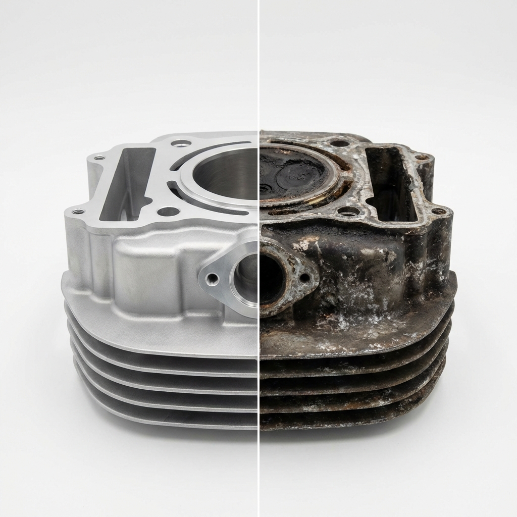 aquablasting ukázka